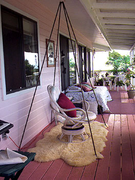 Relaxed lanai seating